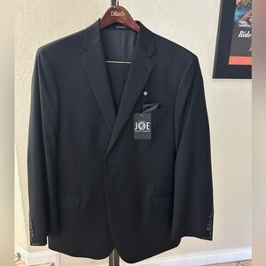 NWT JOE by Joseph Abboud Mens Two Piece Suit Black 44S